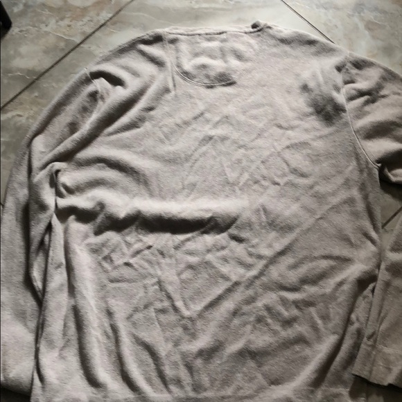 Lightweight neutral crew neck sweater in cotton - Picture 4 of 6